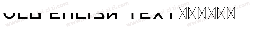 old enlish text字体转换